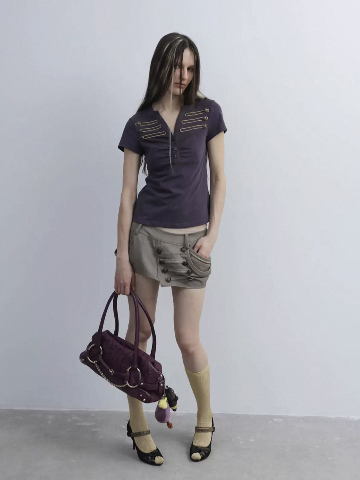 Brick Lane Skimming-fit Utility Pocket Cargo Shorts -- Cement Gray