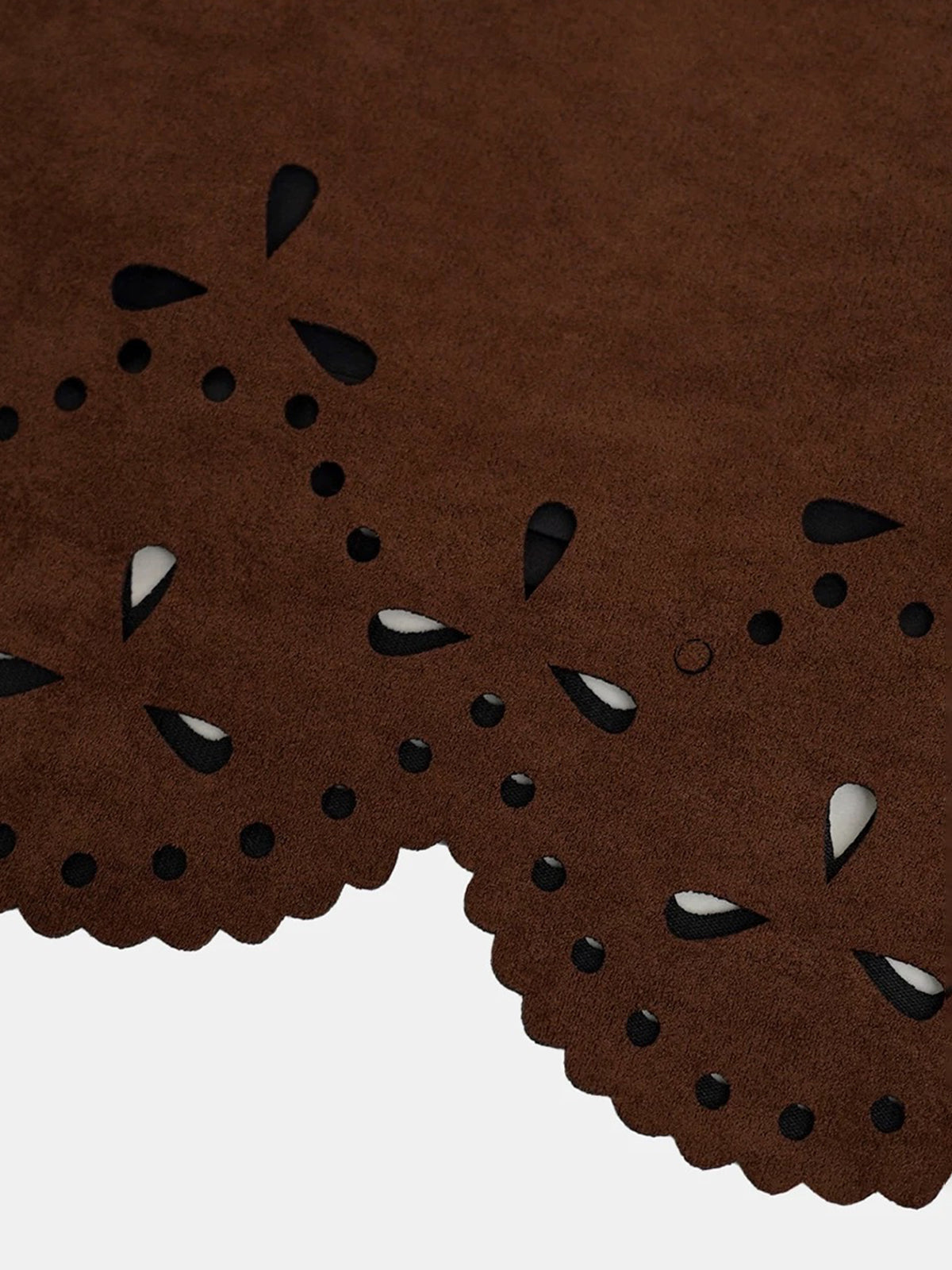 Scallop Secret Cut-Out Skirt – Cocoa Brown