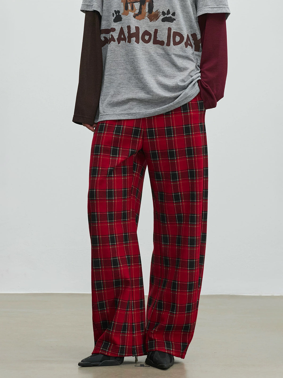 No Receipts Red Ledger Check Pants – Crimson Plaid