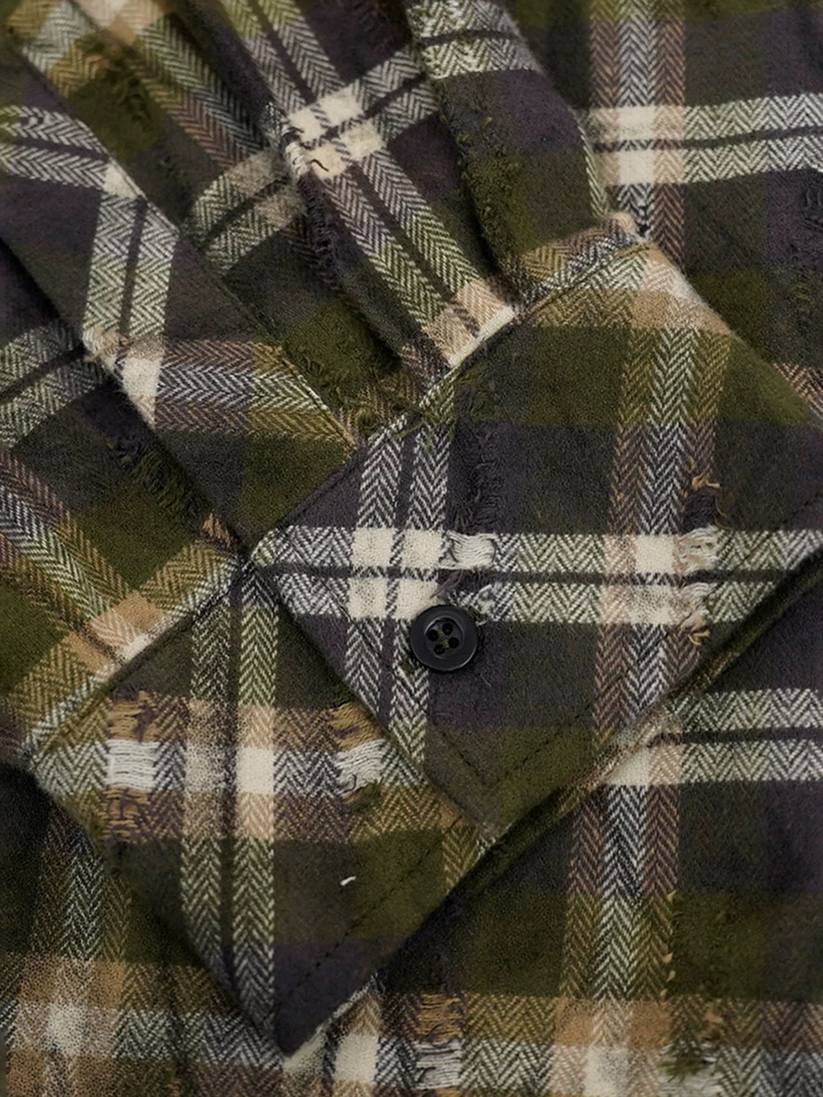 Unplanned Afternoon Check Shirt – Moss Plaid