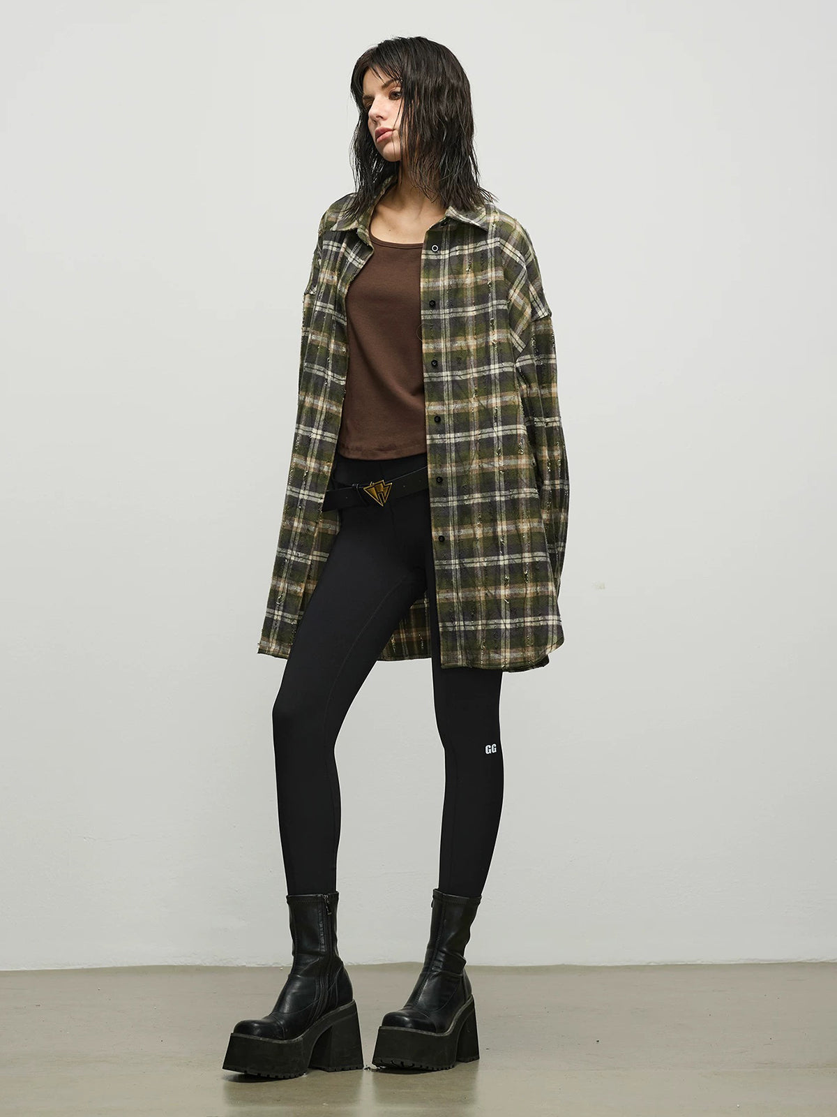 Unplanned Afternoon Check Shirt – Moss Plaid