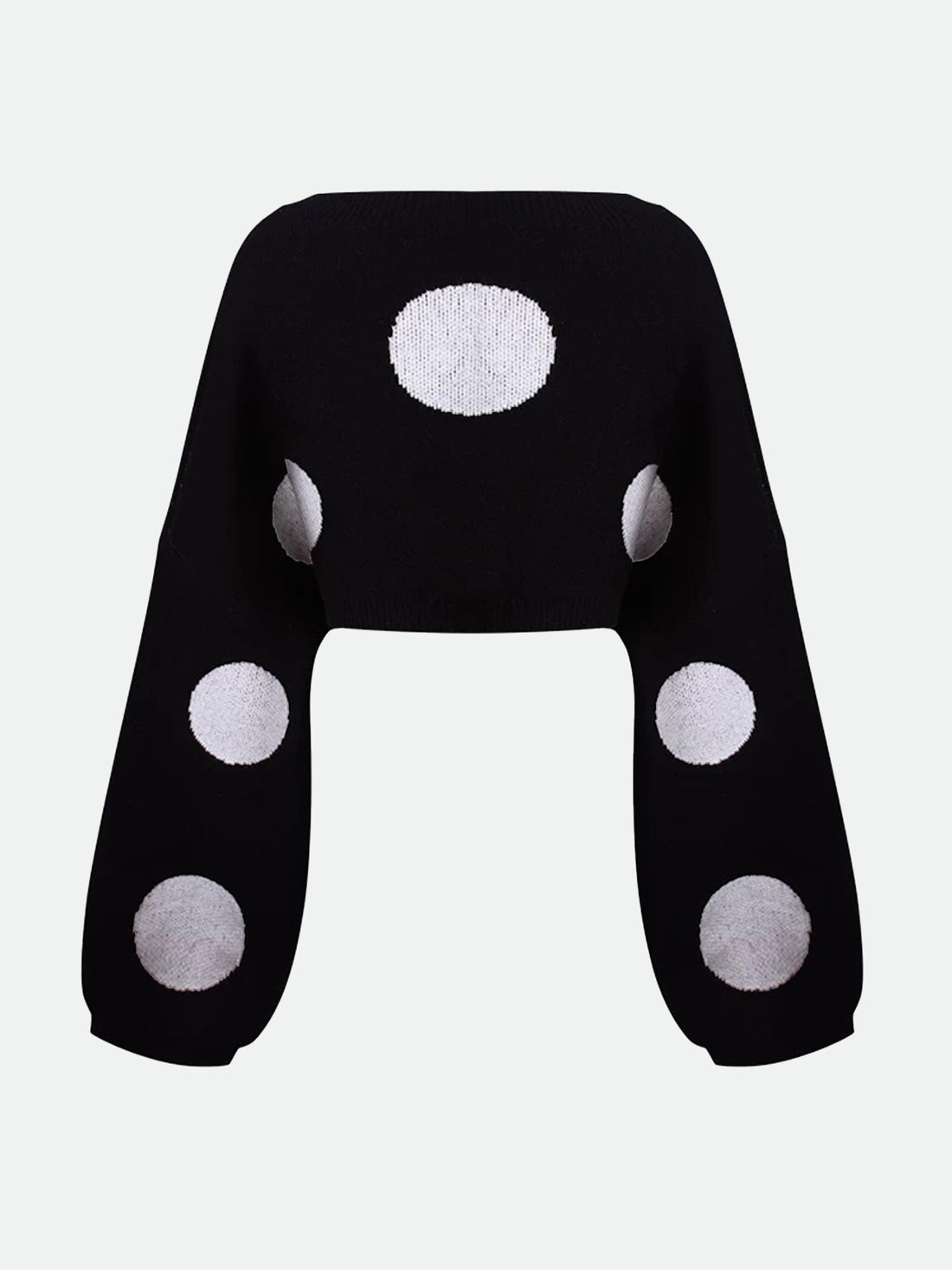 Soft Alibi Dot Sweater – Midnight Black