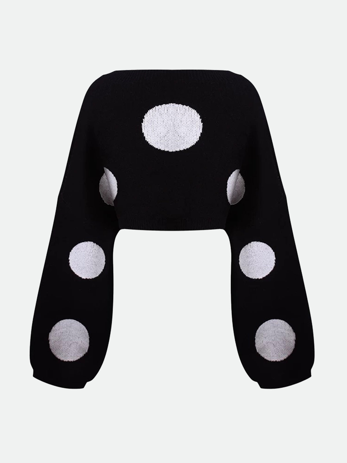 Soft Alibi Dot Sweater – Midnight Black