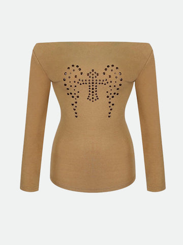 Soft Spotlight Sleeve Top – Warm Taupe