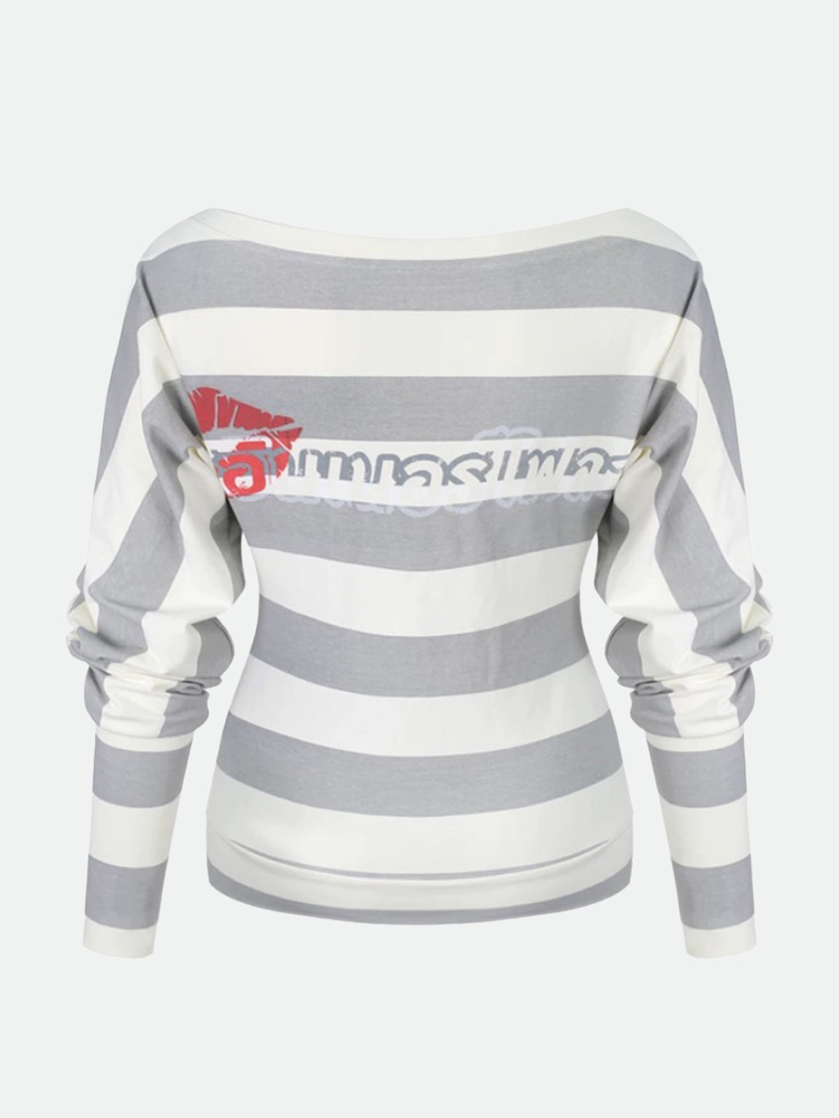 Off Beat Sleeve Top – Grey Stripe