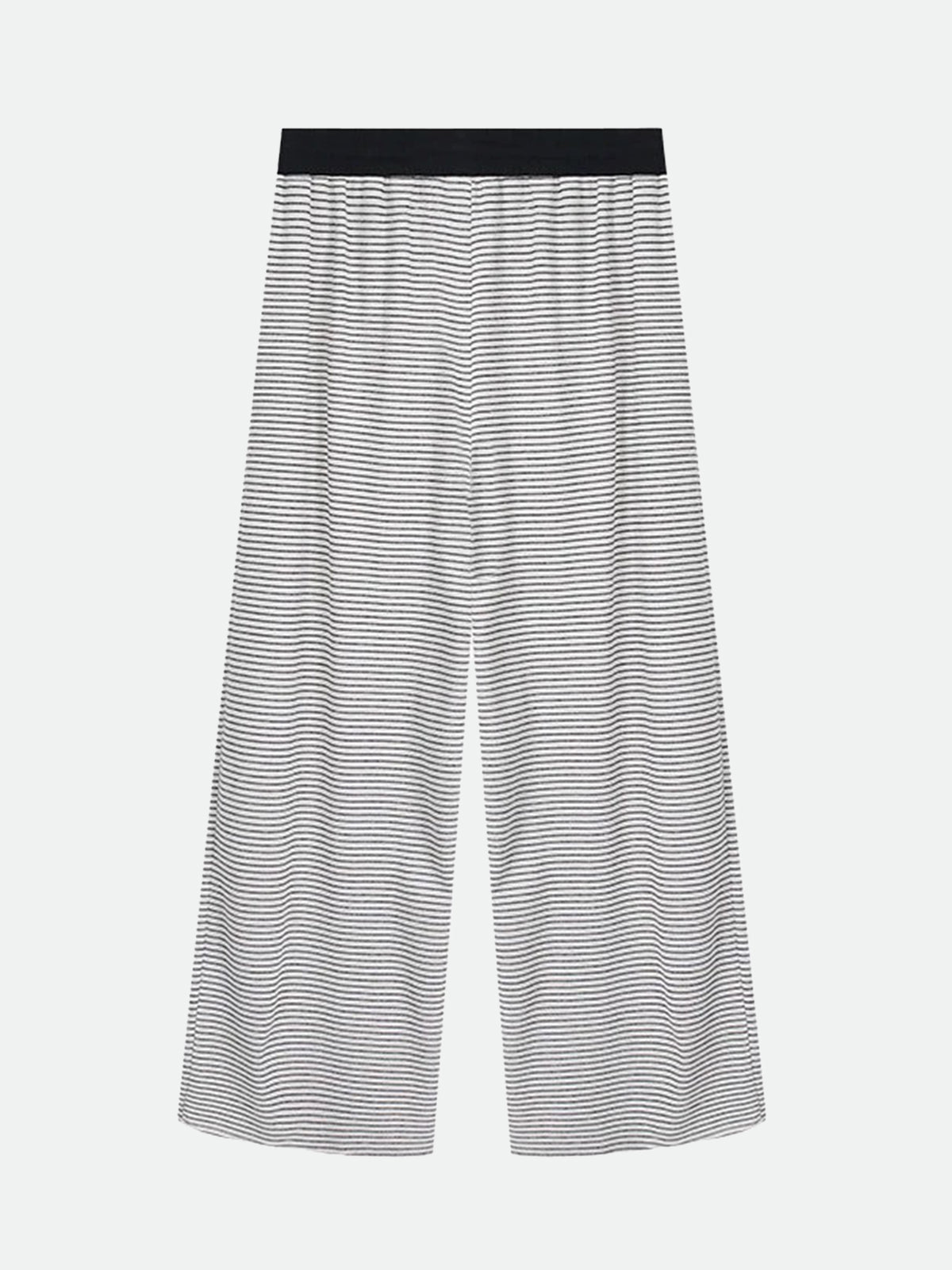 No Rush Stripe Pants – Black White