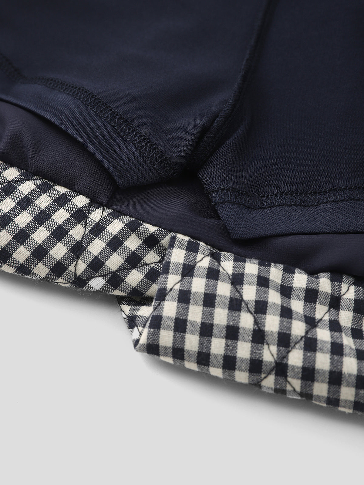 Plaid Puff Skirt - Chessboard