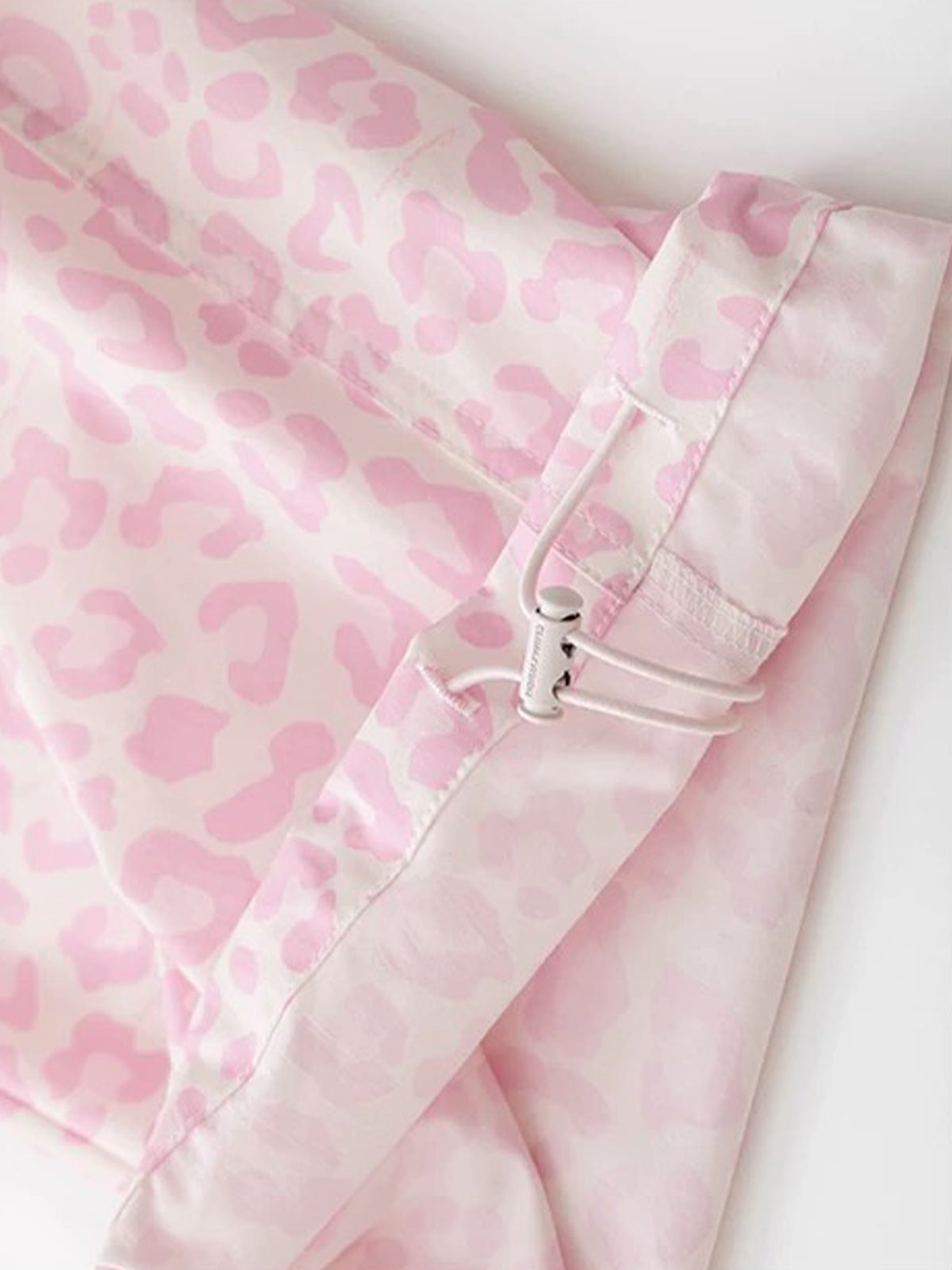 Brick Lane Wide-leg Leopard Print Pants -- Pink