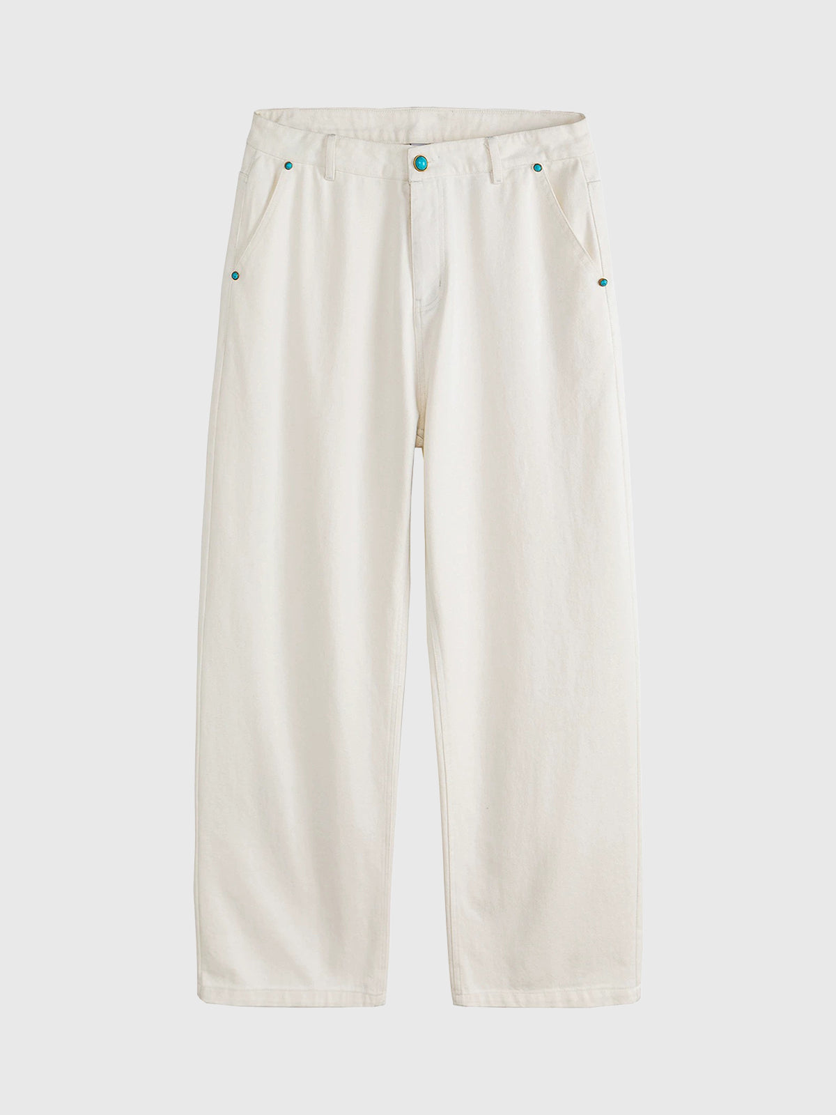 Brick Lane Straight-leg Utility Cargo Pants -- White
