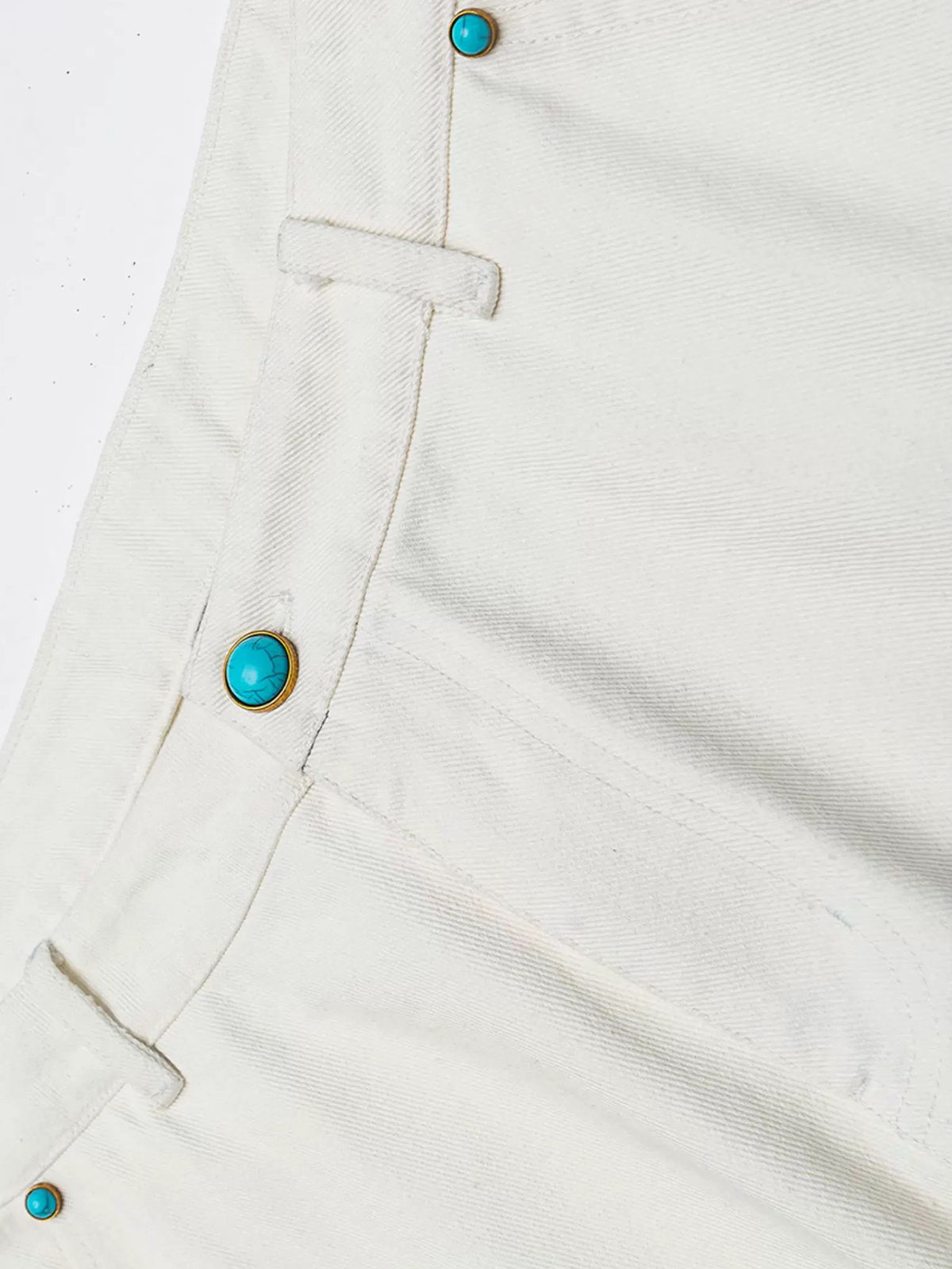 Brick Lane Straight-leg Utility Cargo Pants -- White
