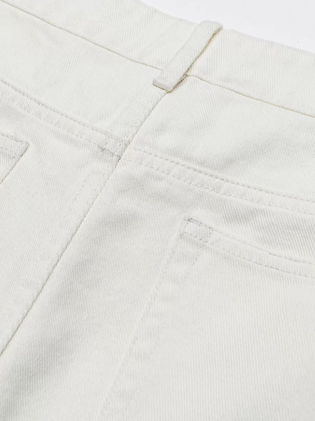 Brick Lane Straight-leg Utility Cargo Pants -- White