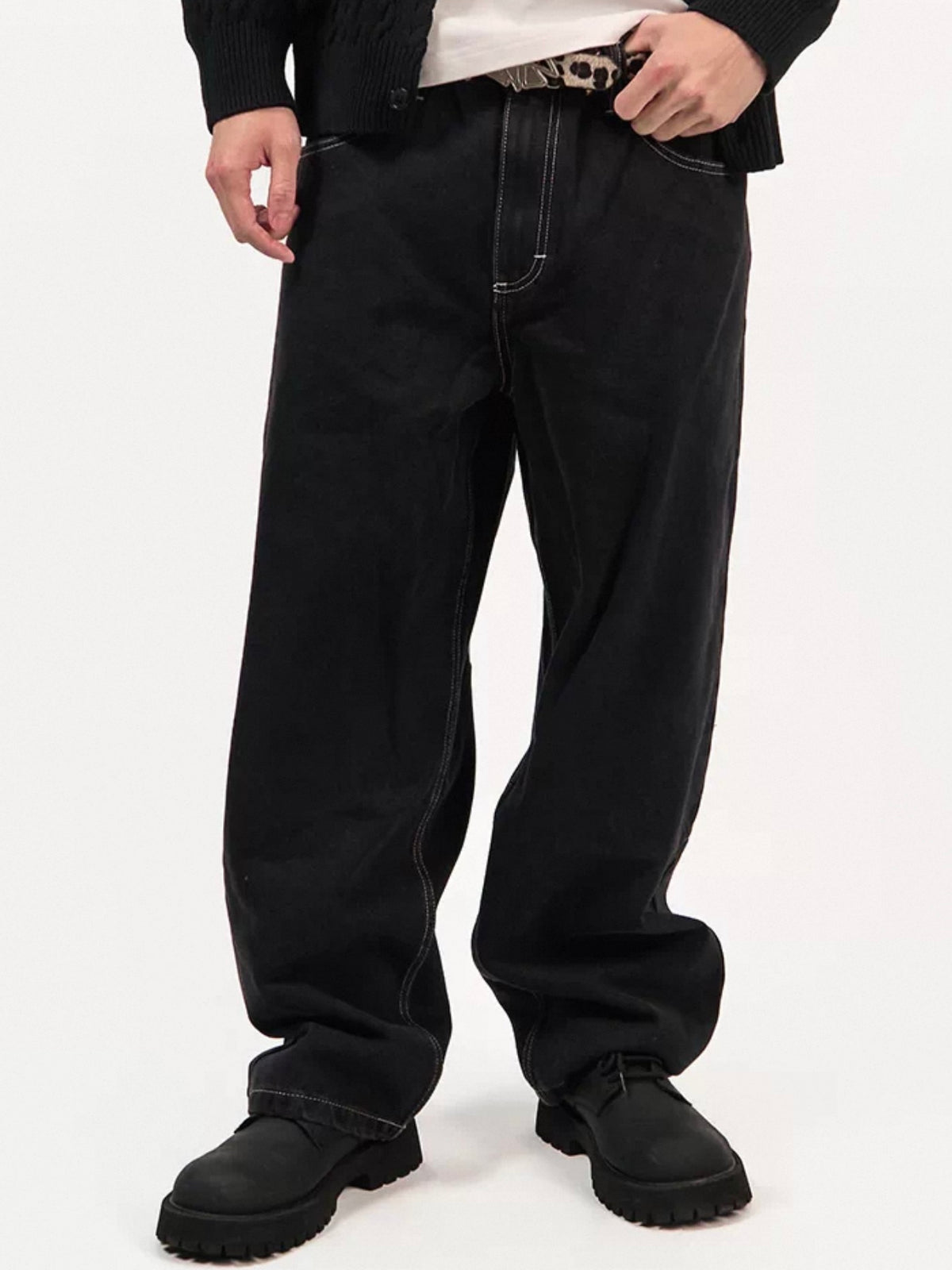 Weekday Outdoor Wide-leg Multi-Pocket Cargo Maxi Pants - Blue
