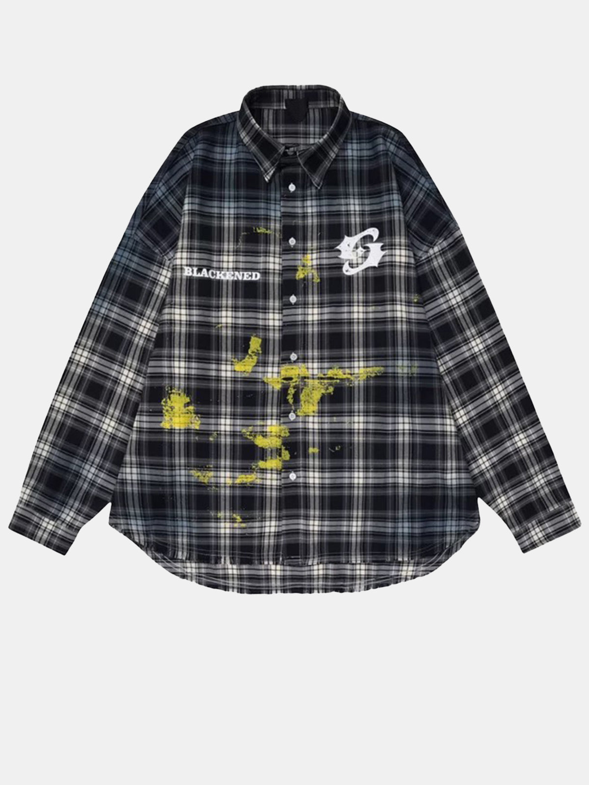 Skipped Class Check Shirt – Black Yellow