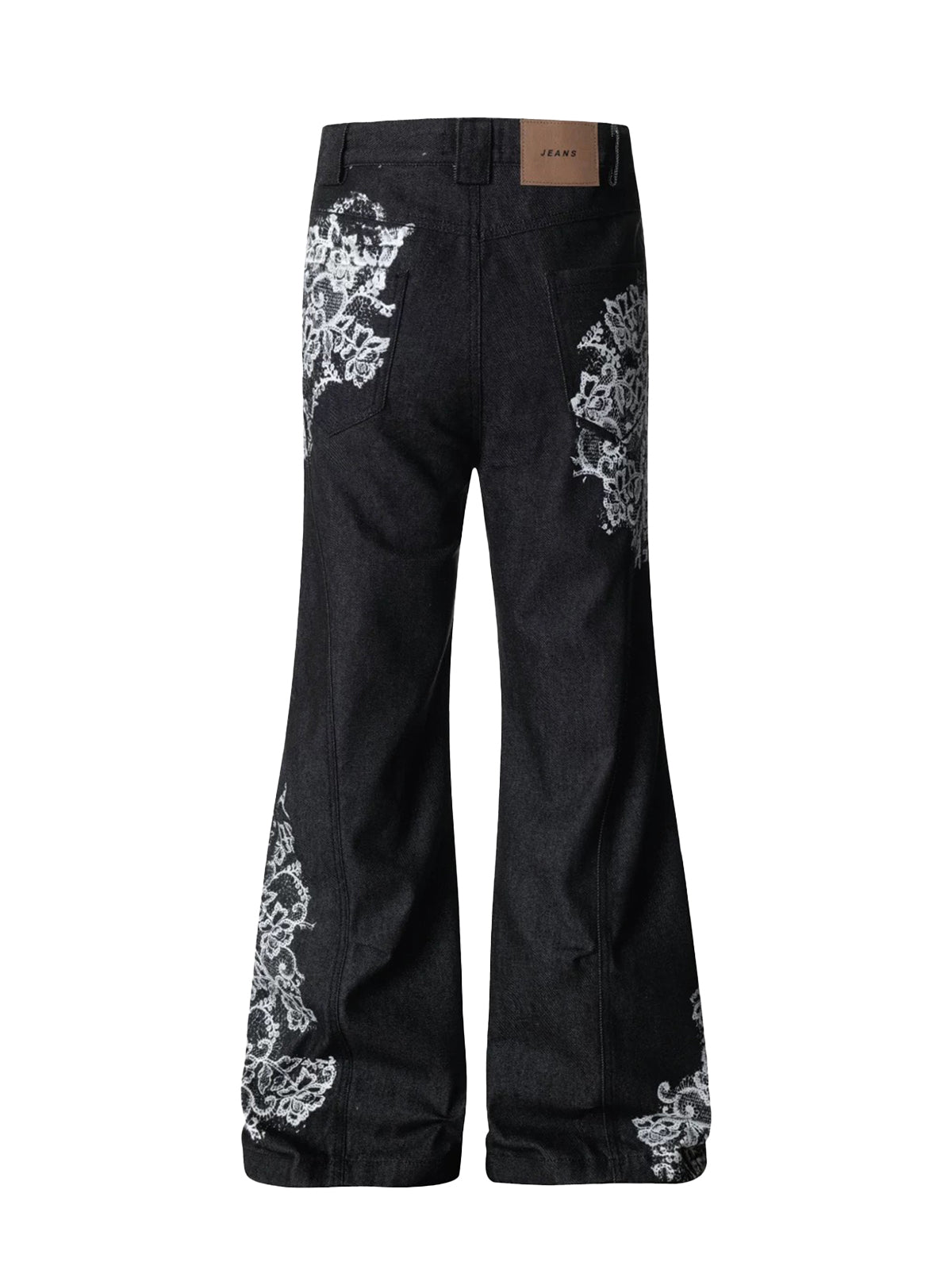 Slow Burn Lace Denim Pants – Washed Navy