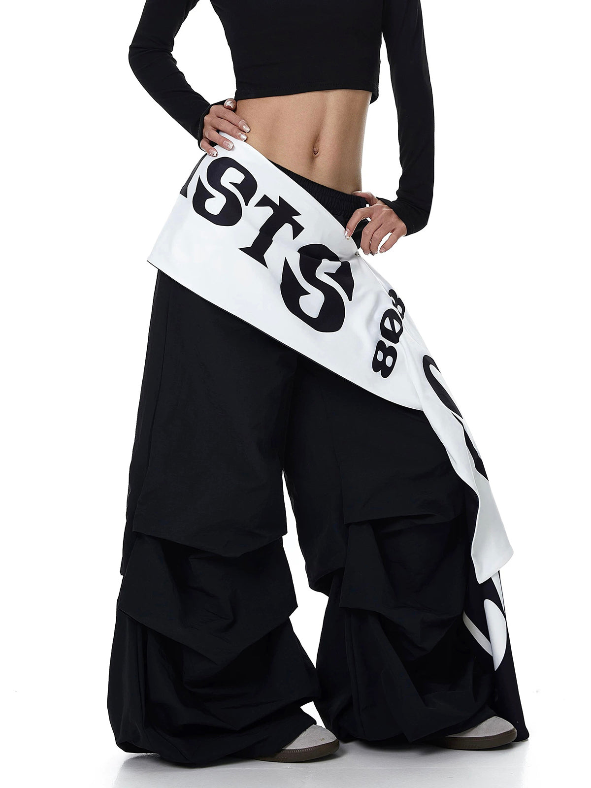 Brick Lane Wide-leg Pants - Black