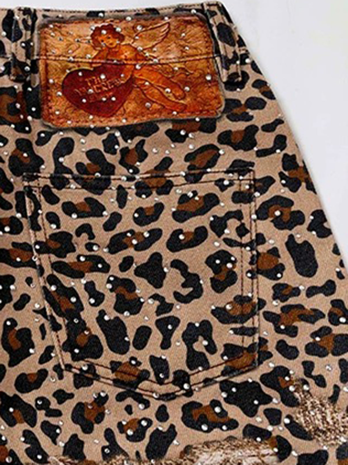 Brick Lane Wide-leg Leopard Print Shorts - Brown