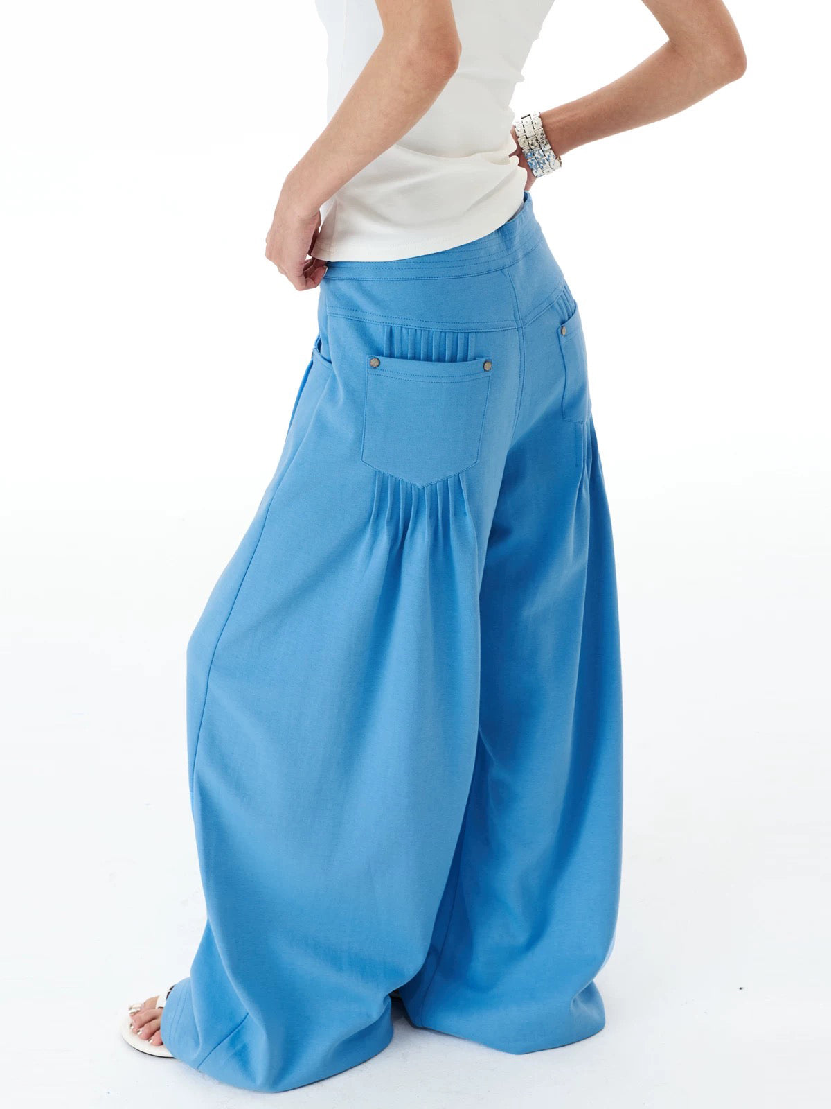 Brick Lane Wide-leg Pants - Aqua