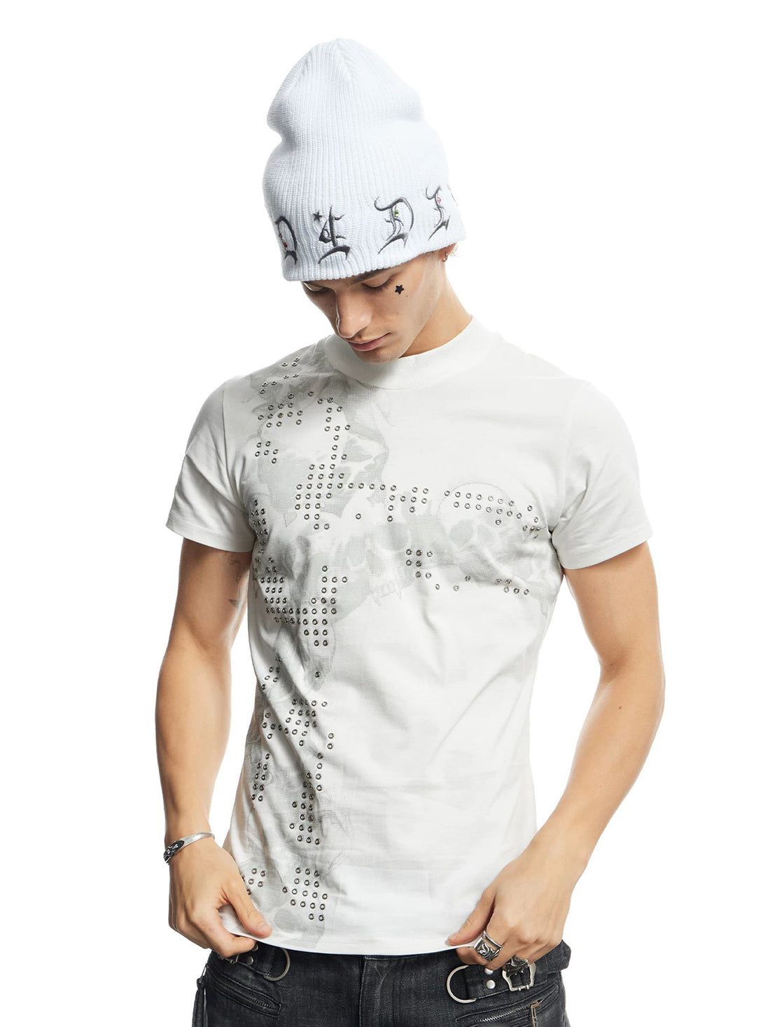 Brick Lane Skimming Graphic T-Shirt - White