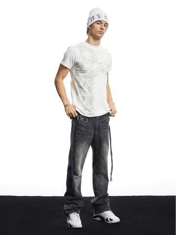 Brick Lane Skimming Graphic T-Shirt - White