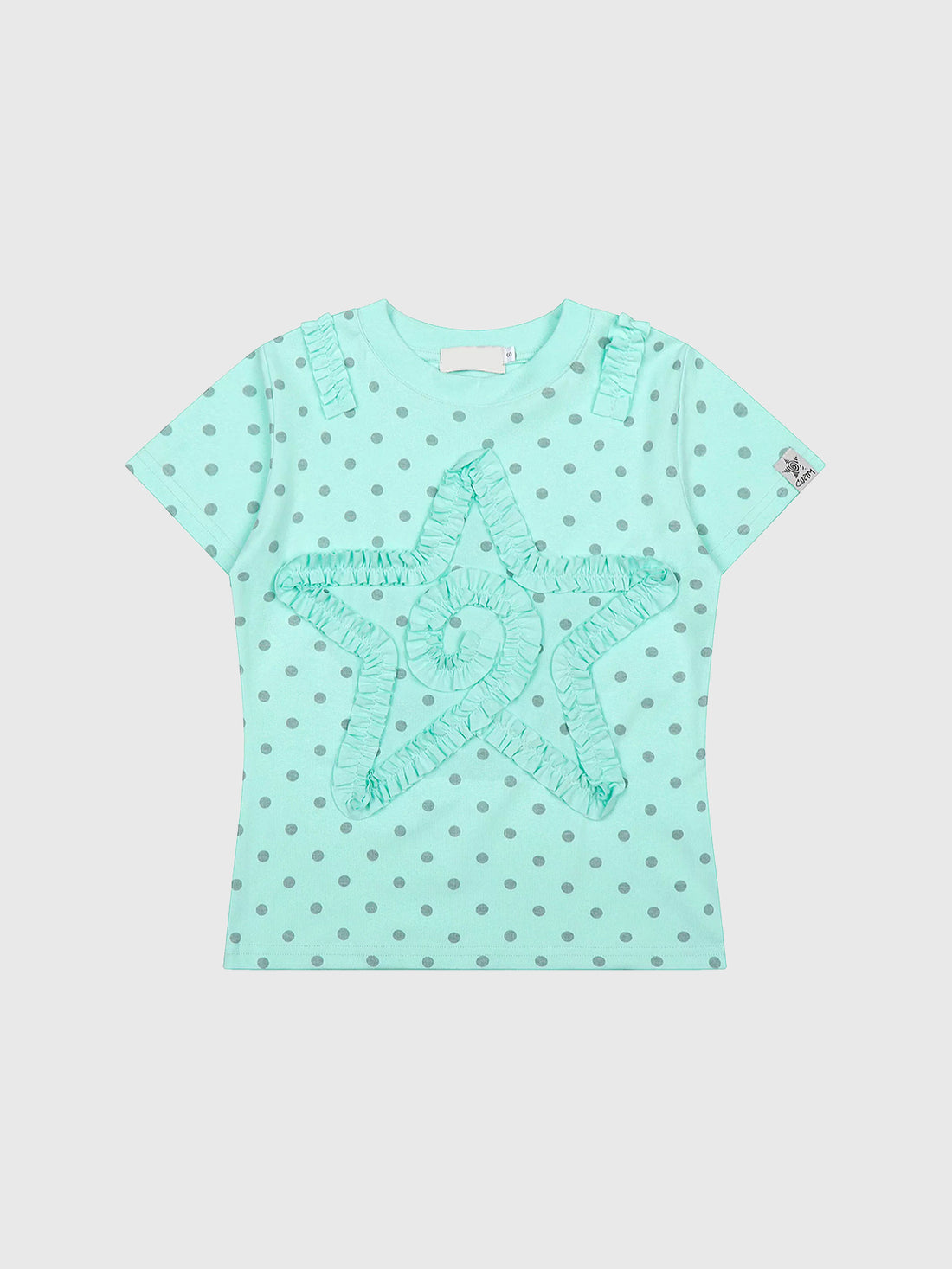 Brick Lane Skimming Dot Top - Mint