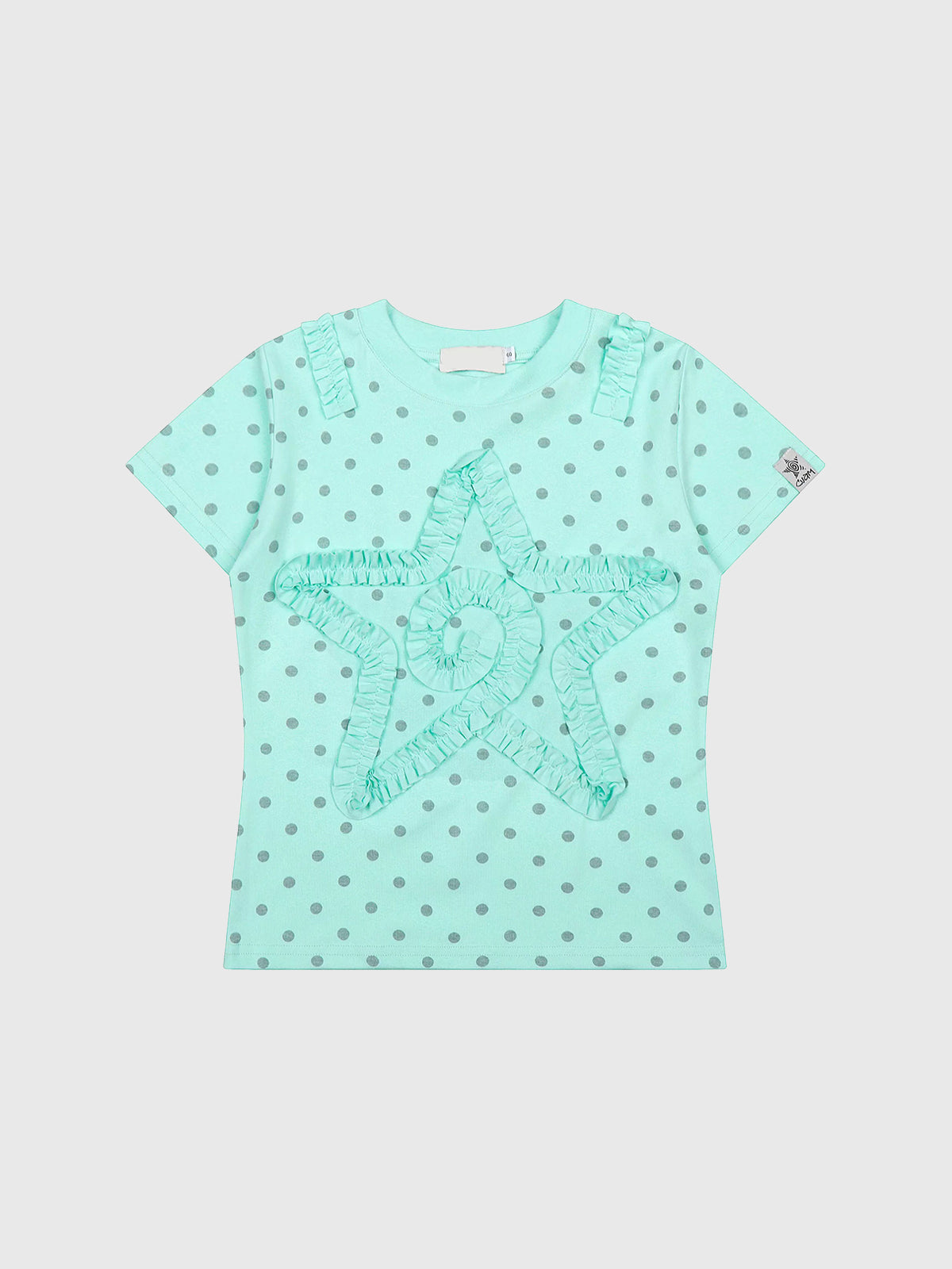 Brick Lane Skimming Dot Top - Mint