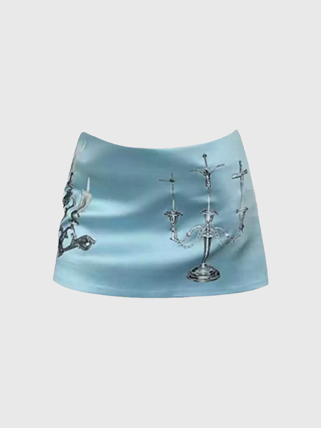 Brick Lane Skimming Mini Skirt - Aqua