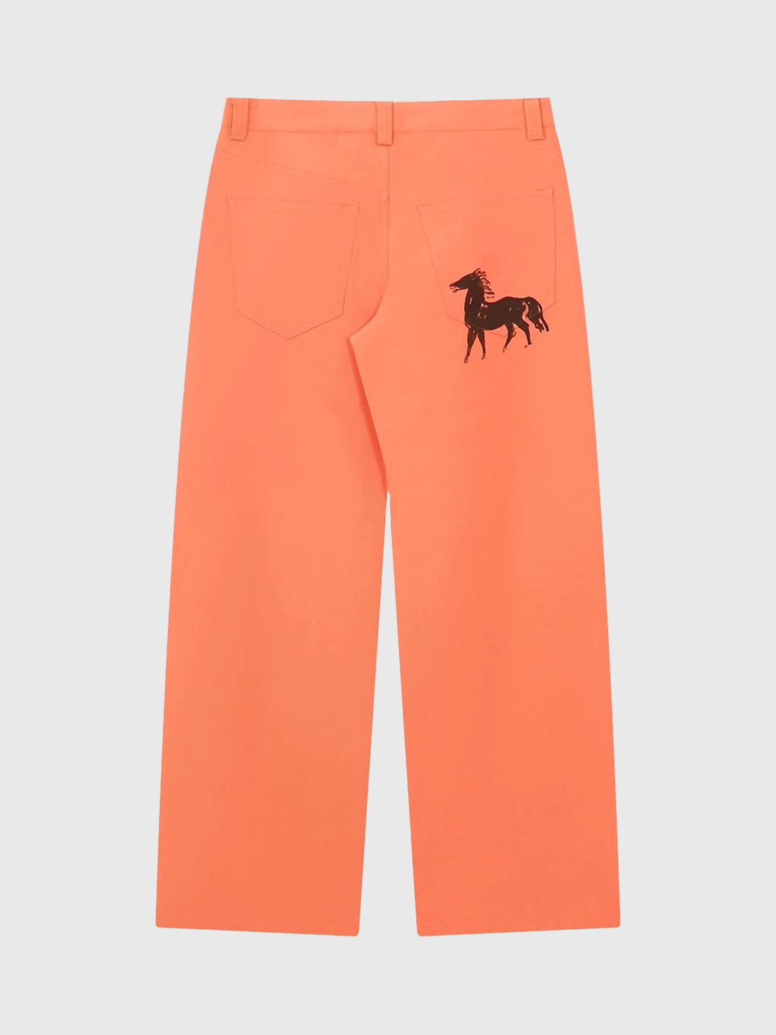 Brick Lane Straight Pants - Orange
