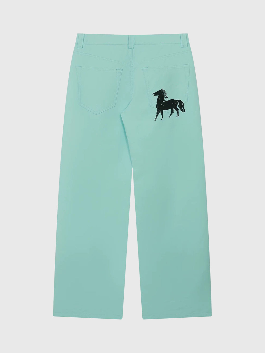 Brick Lane Straight Pants - Aqua