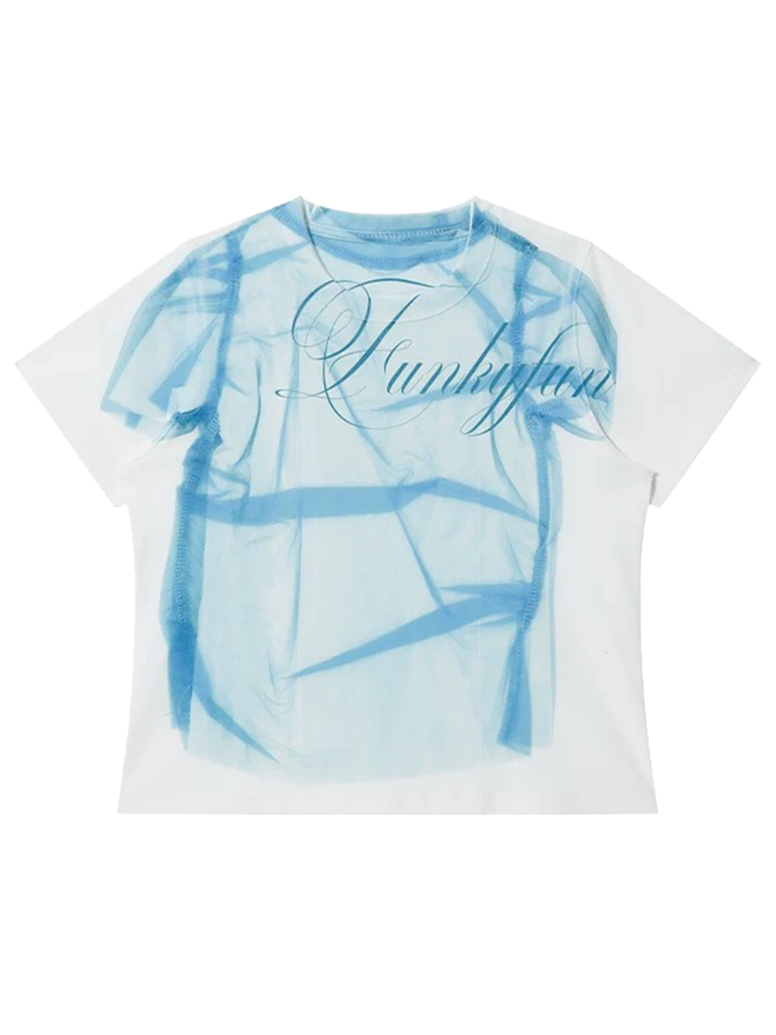 See-Through Alibi Layered Tee – Sky Blue