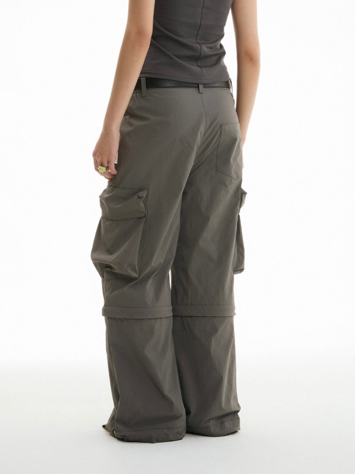 Hold Your Line Straight Pants – Charcoal Green