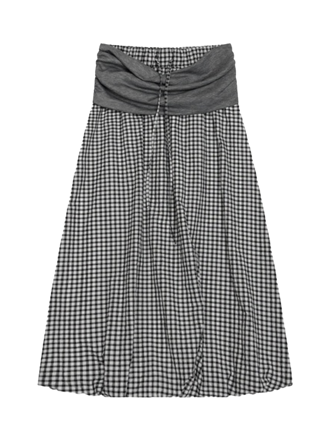 Crowded Steps Skirt – Black Checks
