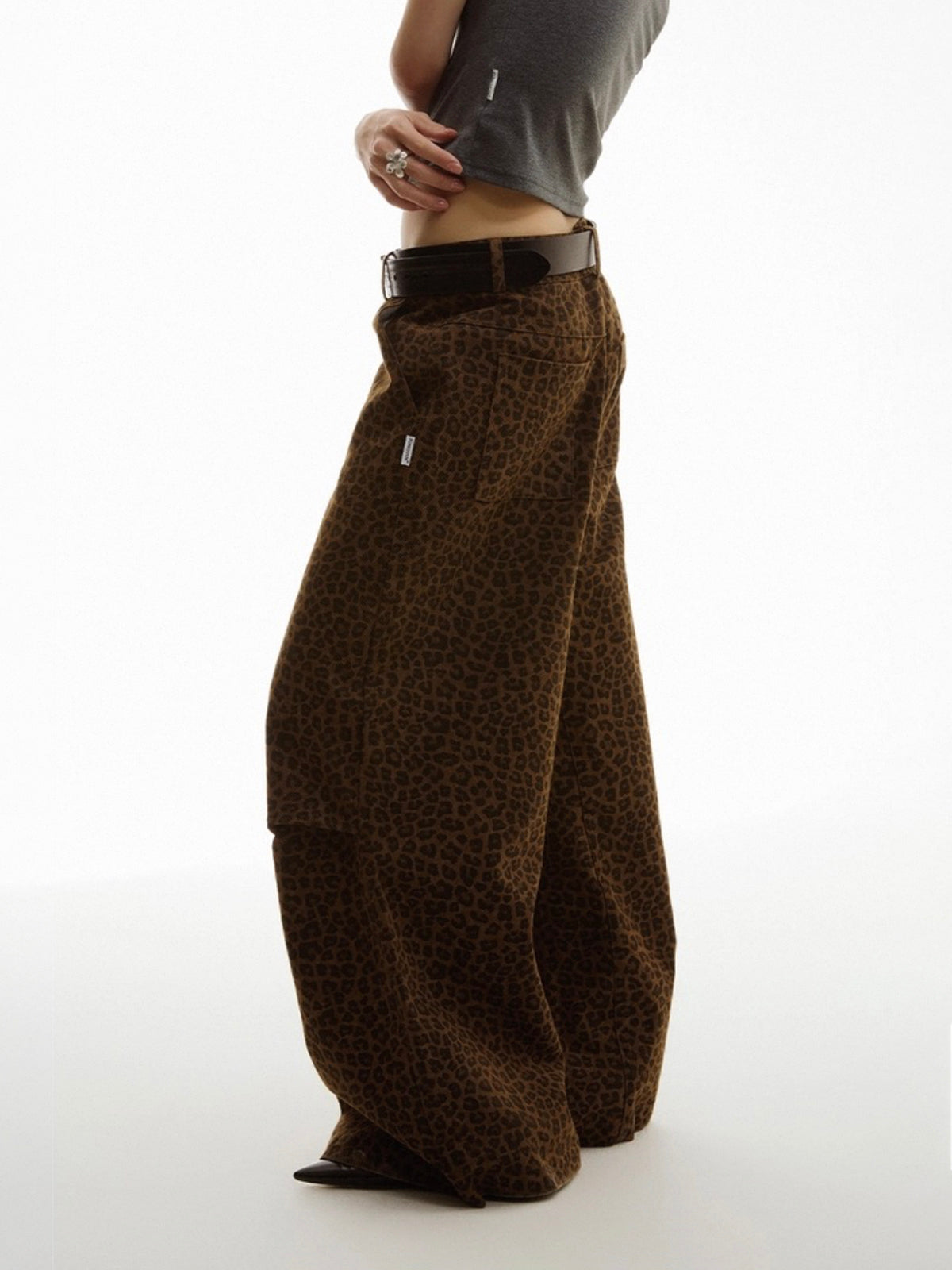 Wild Card Hour Wide-Leg Pants – Cheetah Brown