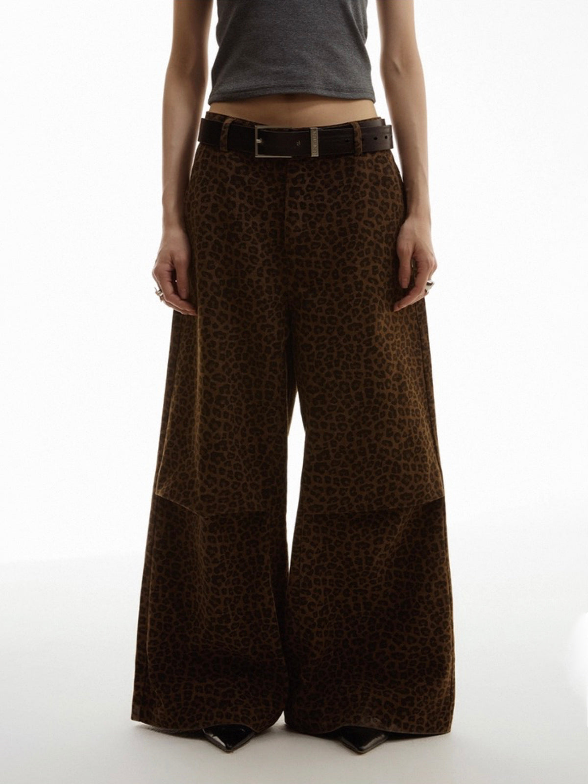 Wild Card Hour Wide-Leg Pants – Cheetah Brown