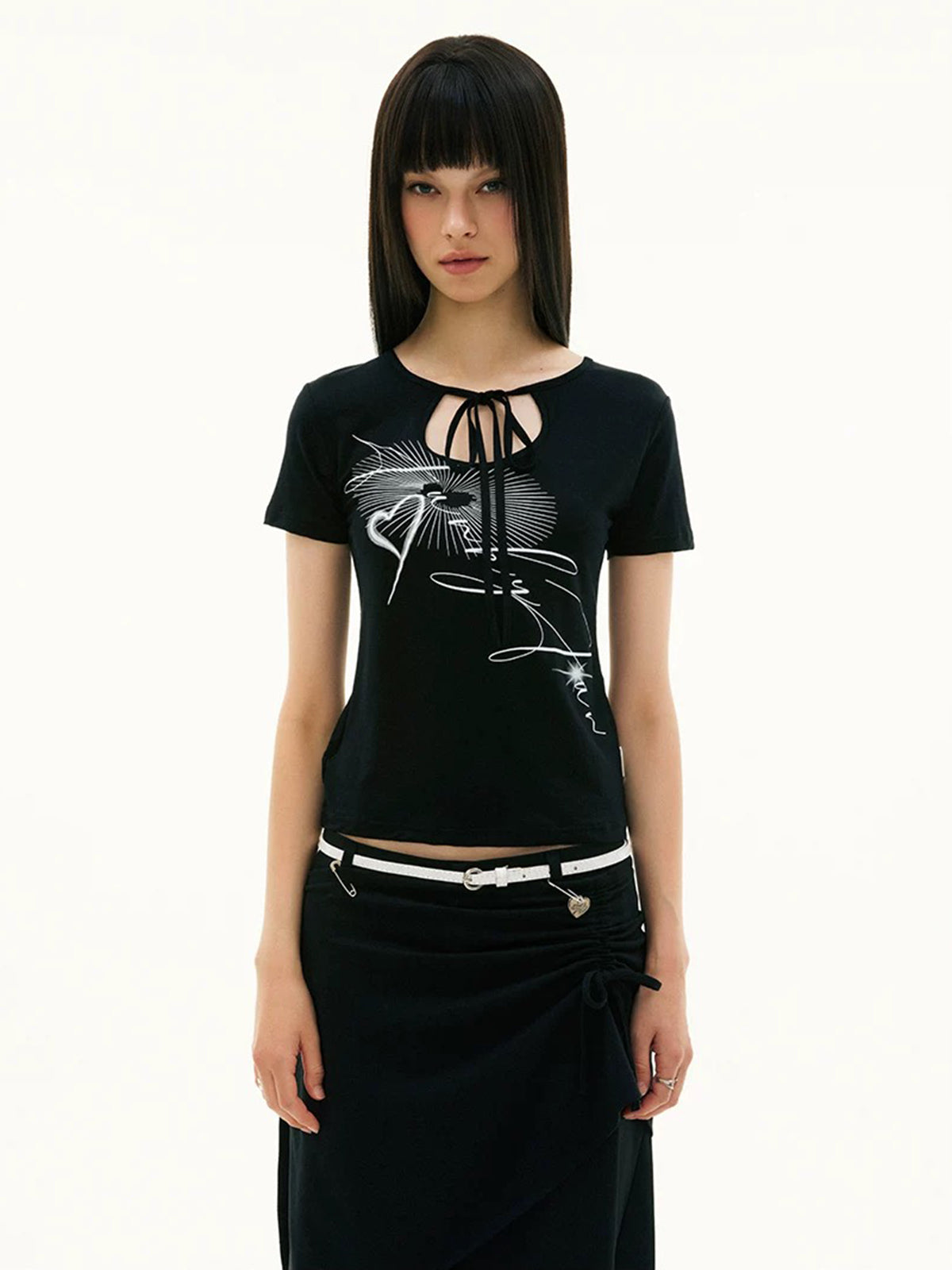 Clean Cut Shine Tee – Black