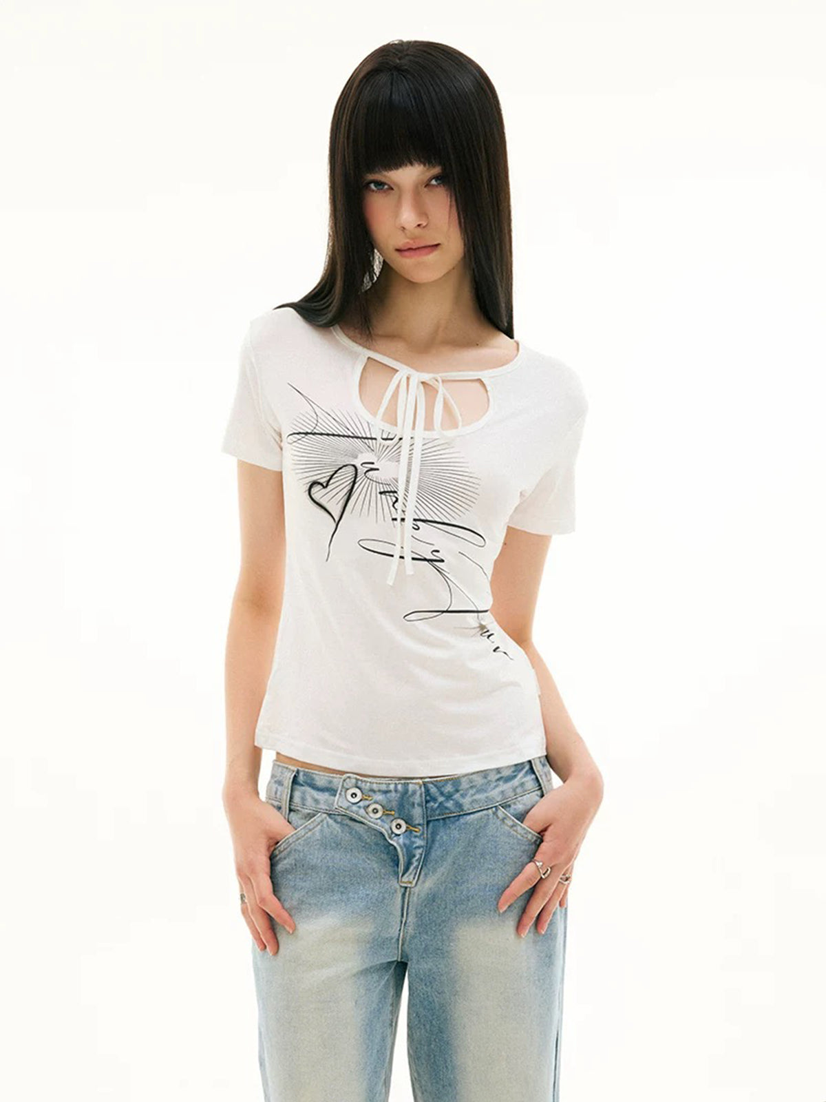 Clean Cut Shine Tee – White