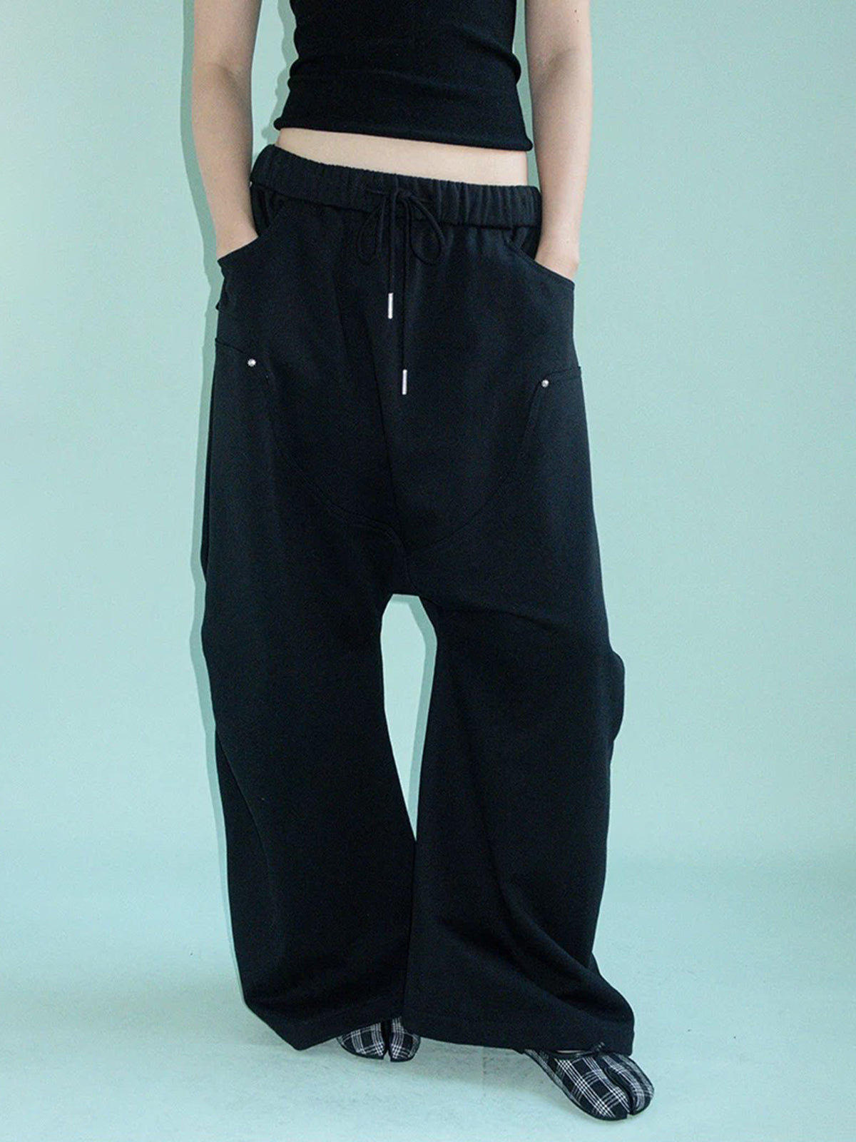 Risk Taker Drop Pants – Pitch Black