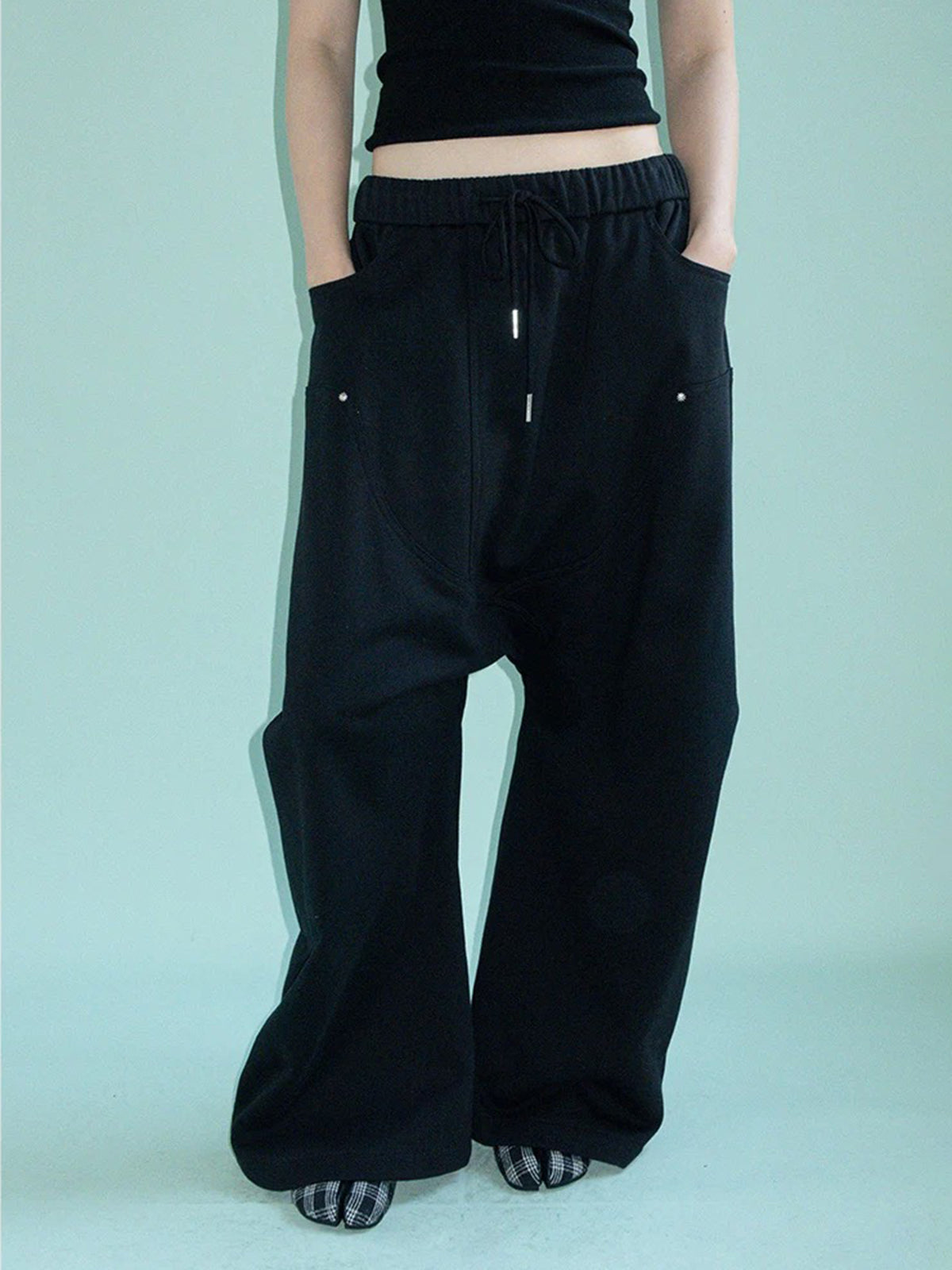 Risk Taker Drop Pants – Pitch Black