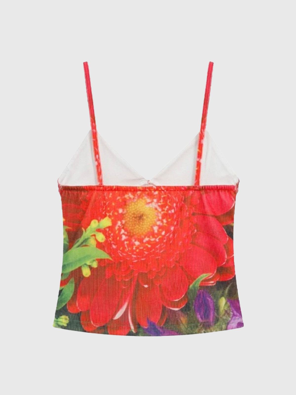 Heat Bloom Mesh Cami – Burning Red
