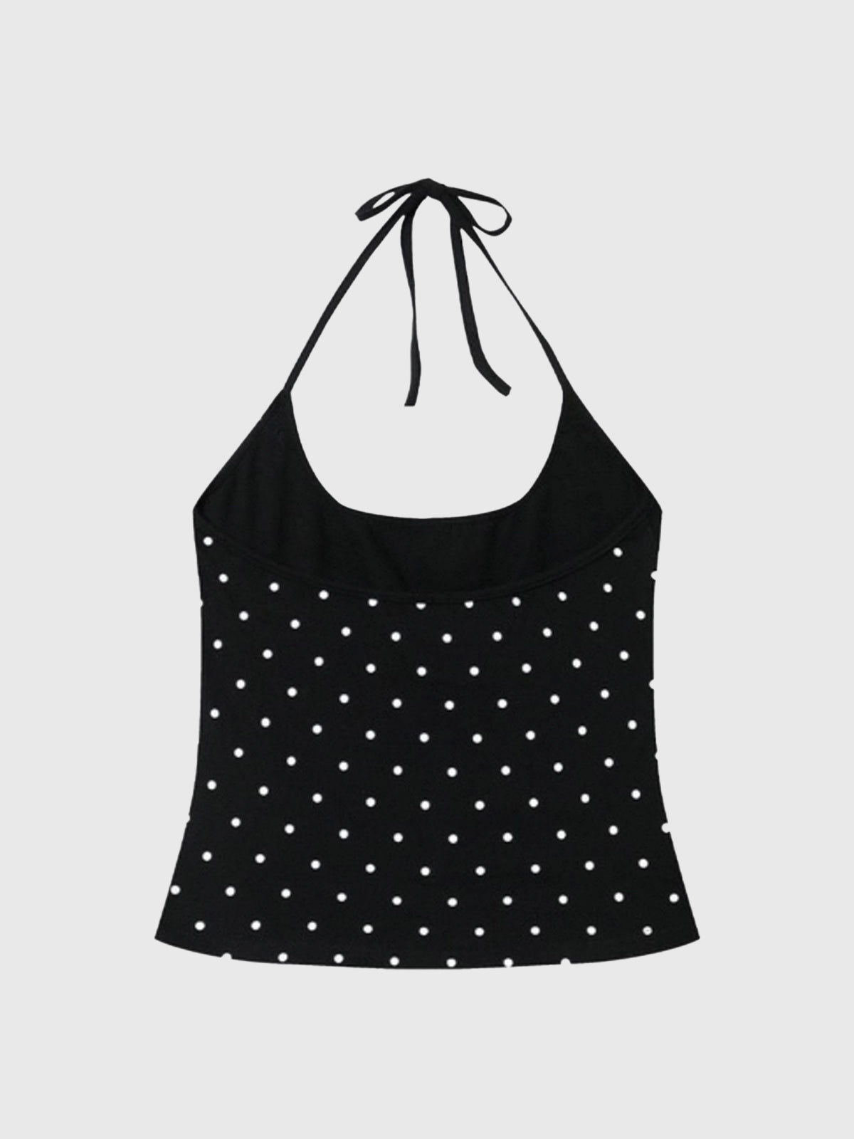 Eyes First Dot Halter Cami – Black White