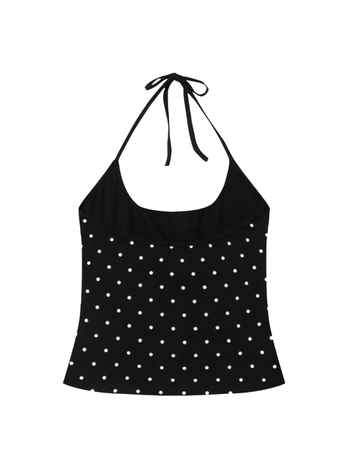 Eyes First Dot Halter Cami – Black White