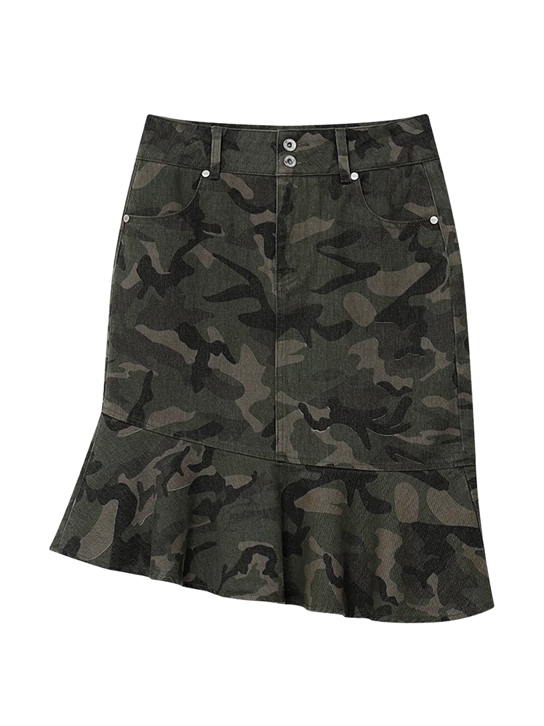 Out of Formation Mini Skirt – Camo Green
