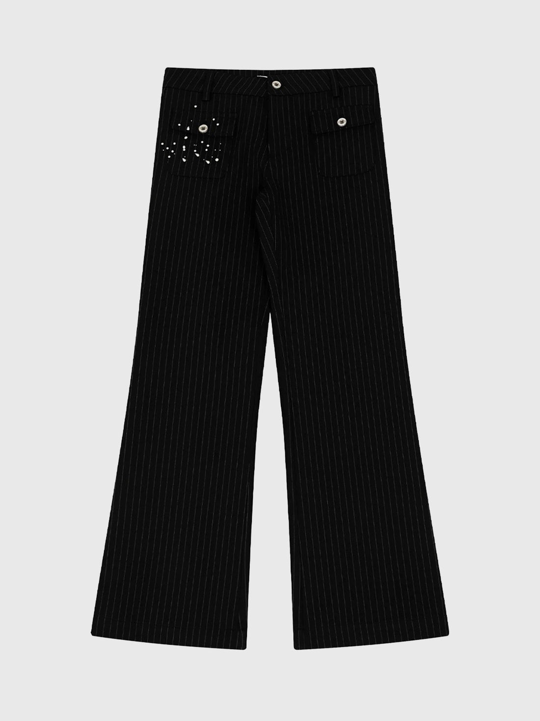 No Detour Suit Pants – Black Stripe