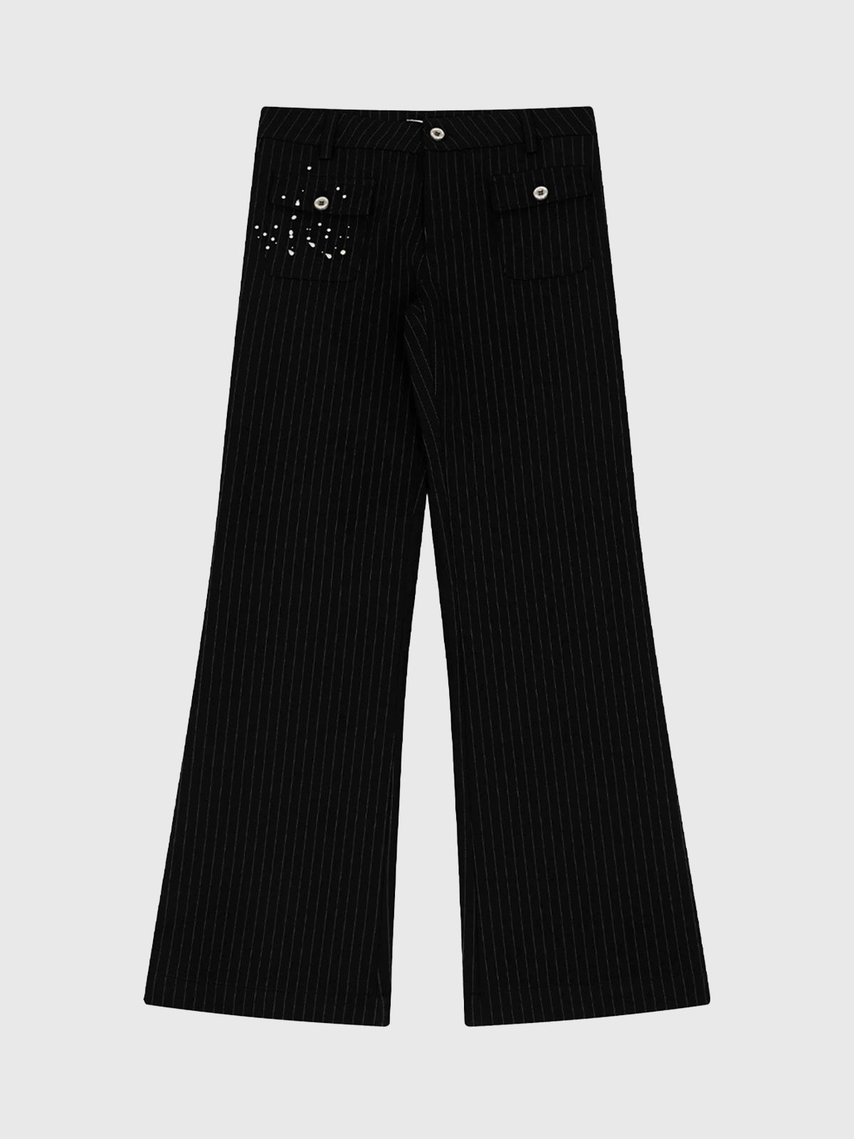 No Detour Suit Pants – Black Stripe