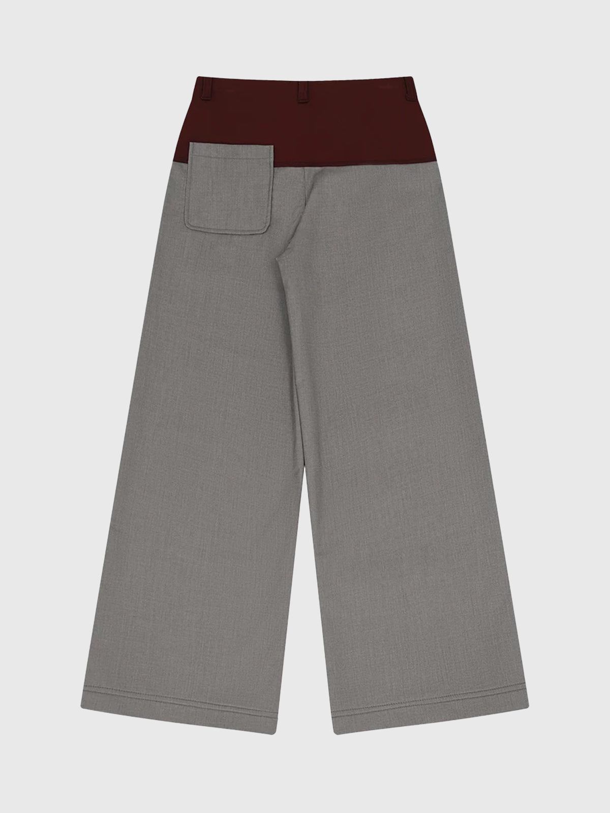 Clock Still Running Wide Suit Pants – Grey Rose