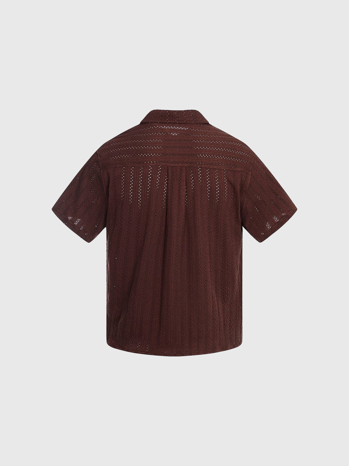 Co-ed Dorm Baggy Sheer Shirt - Brown