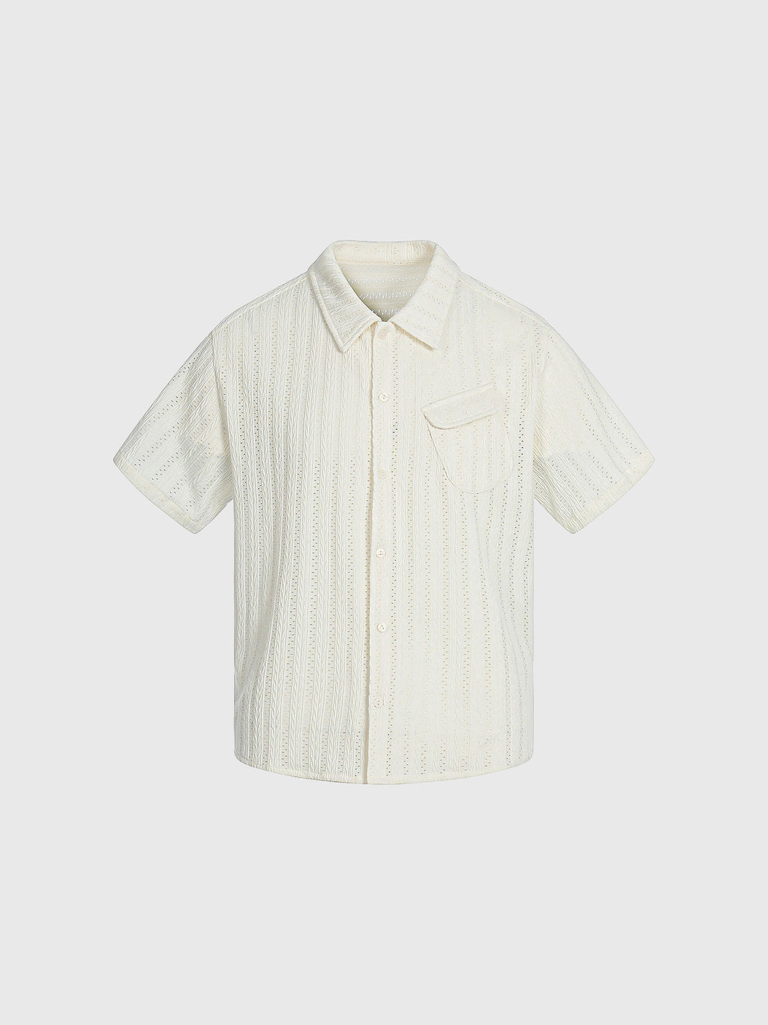 Co-ed Dorm Baggy Sheer Shirt - White