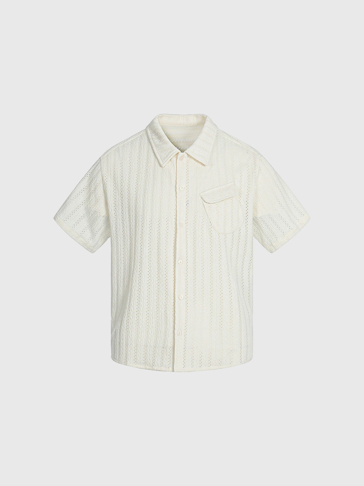 Co-ed Dorm Baggy Sheer Shirt - White