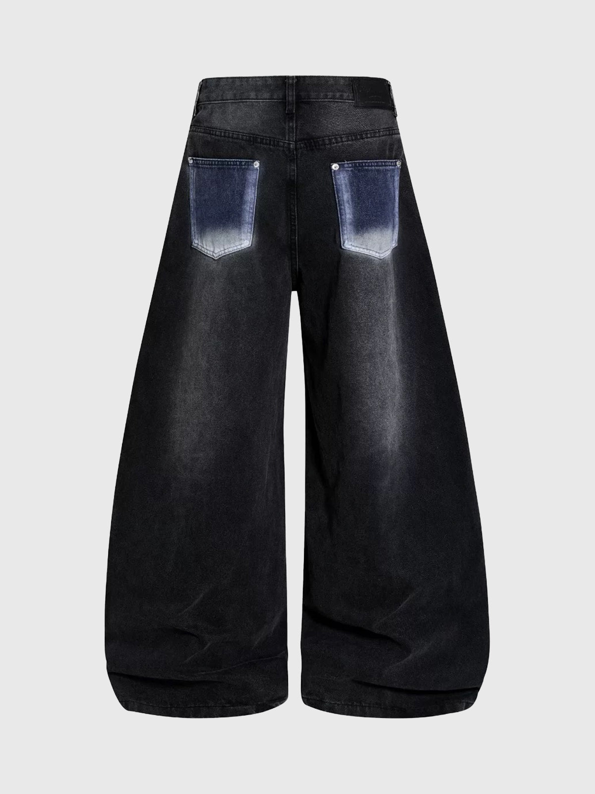 Brick Lane Wide-leg Graphic Pants - Black