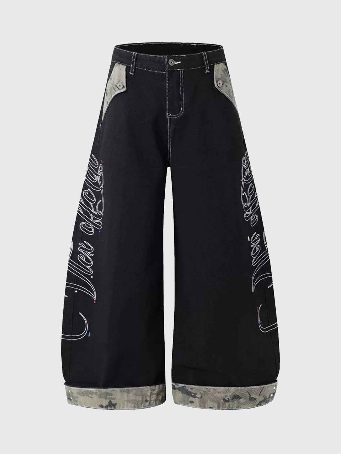 Brick Lane Wide-leg Pants - Black