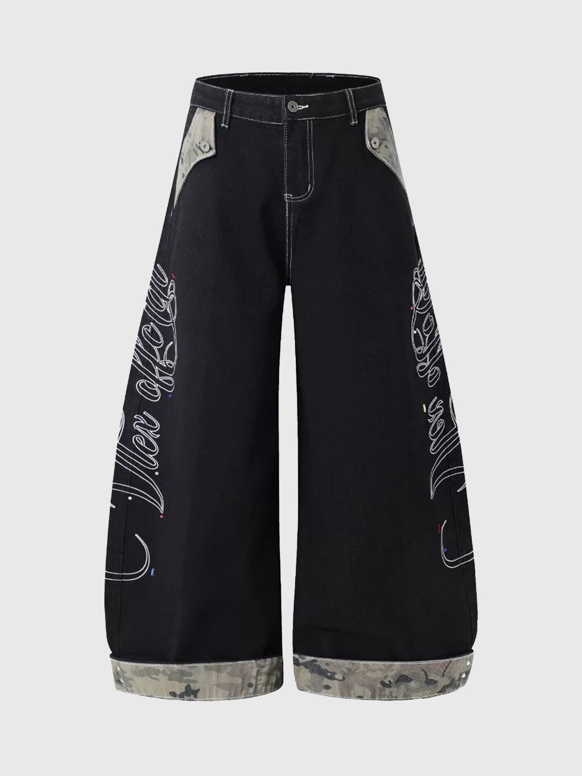 Brick Lane Wide-leg Pants - Black